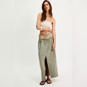 NWT Free People Tybee Skirt~ Shadow Army